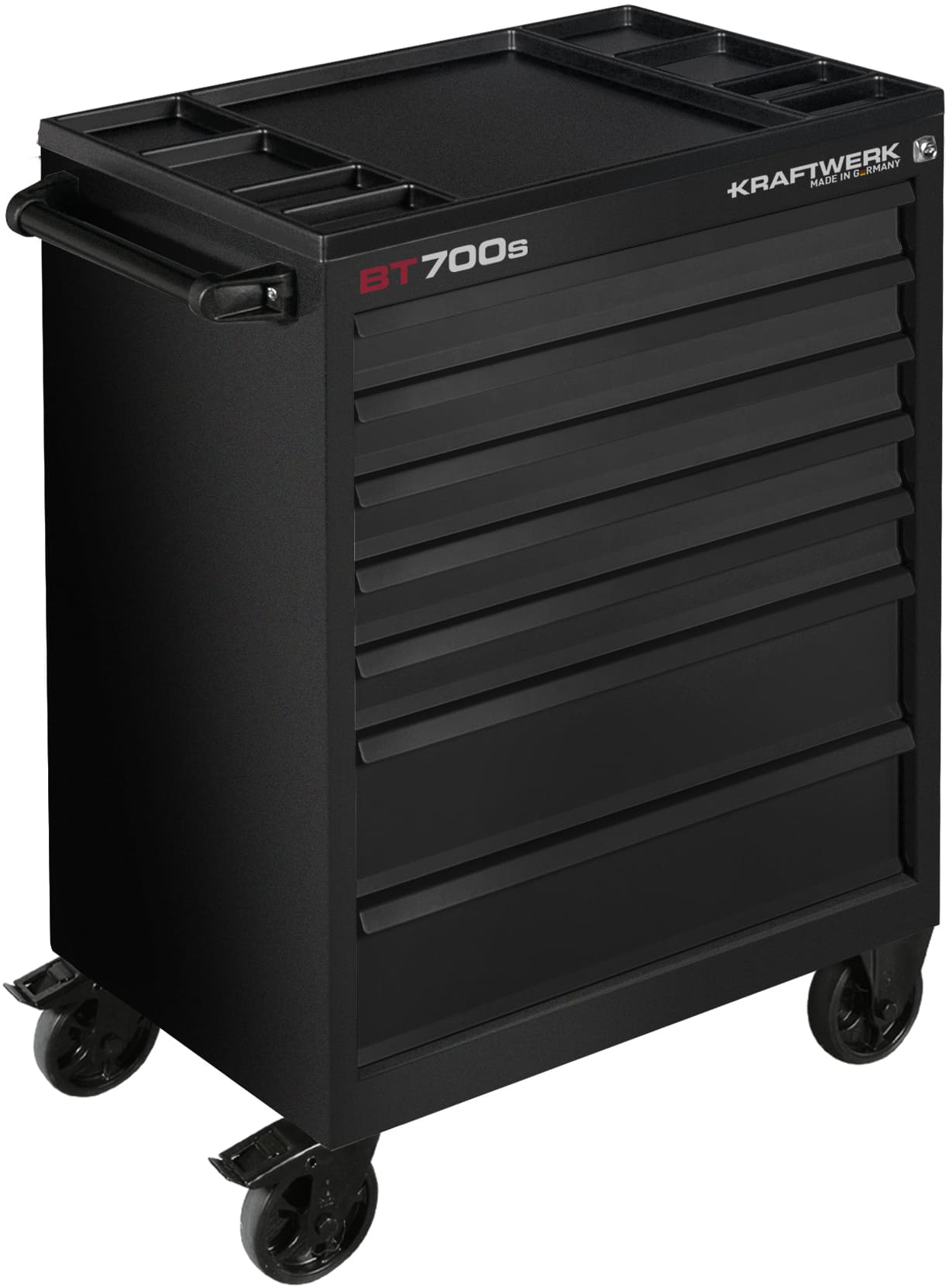 WORKSHOP TROLLEY BT700S 7 DRAWERS BLACK