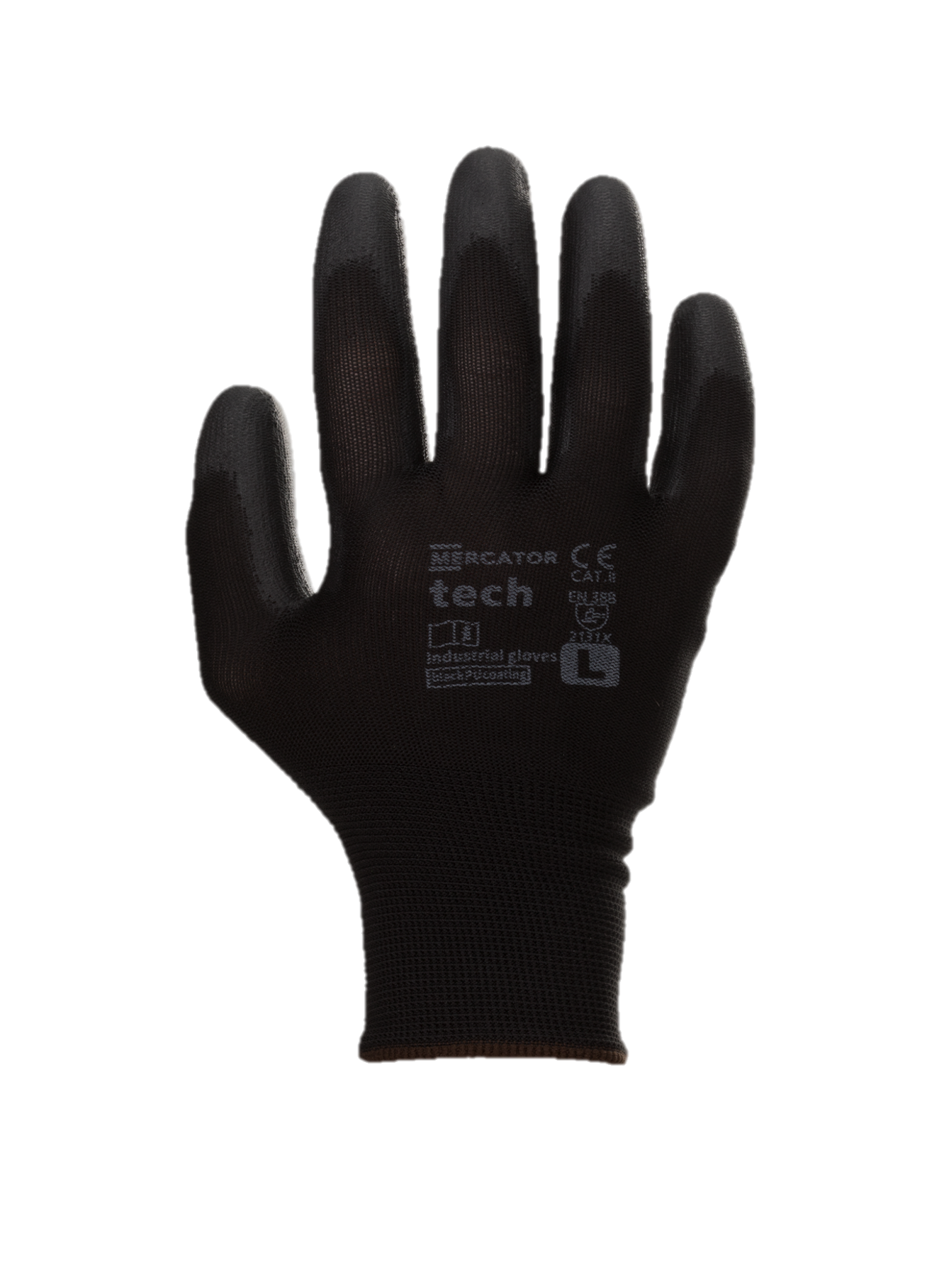 MERCATOR TECH BLACK PU S GLOVE