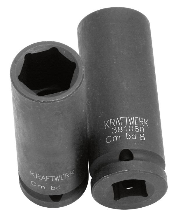 LLAVE DE VASO DE IMPACTO LARGA 1/2" 8 MM
