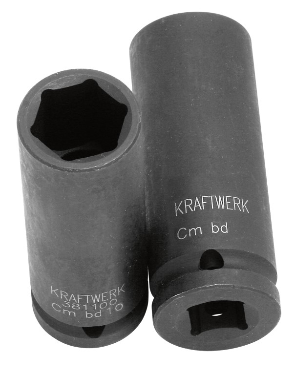 LLAVE DE VASO DE IMPACTO LARGA 1/2" 10 MM