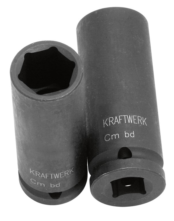 LLAVE DE VASO DE IMPACTO LARGA 1/2" 19 MM
