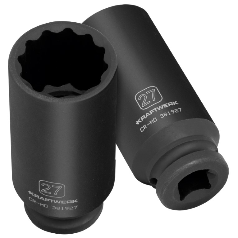 LLAVE DE VASO DE IMPACTO 12 LADOS 1/2" 27MM