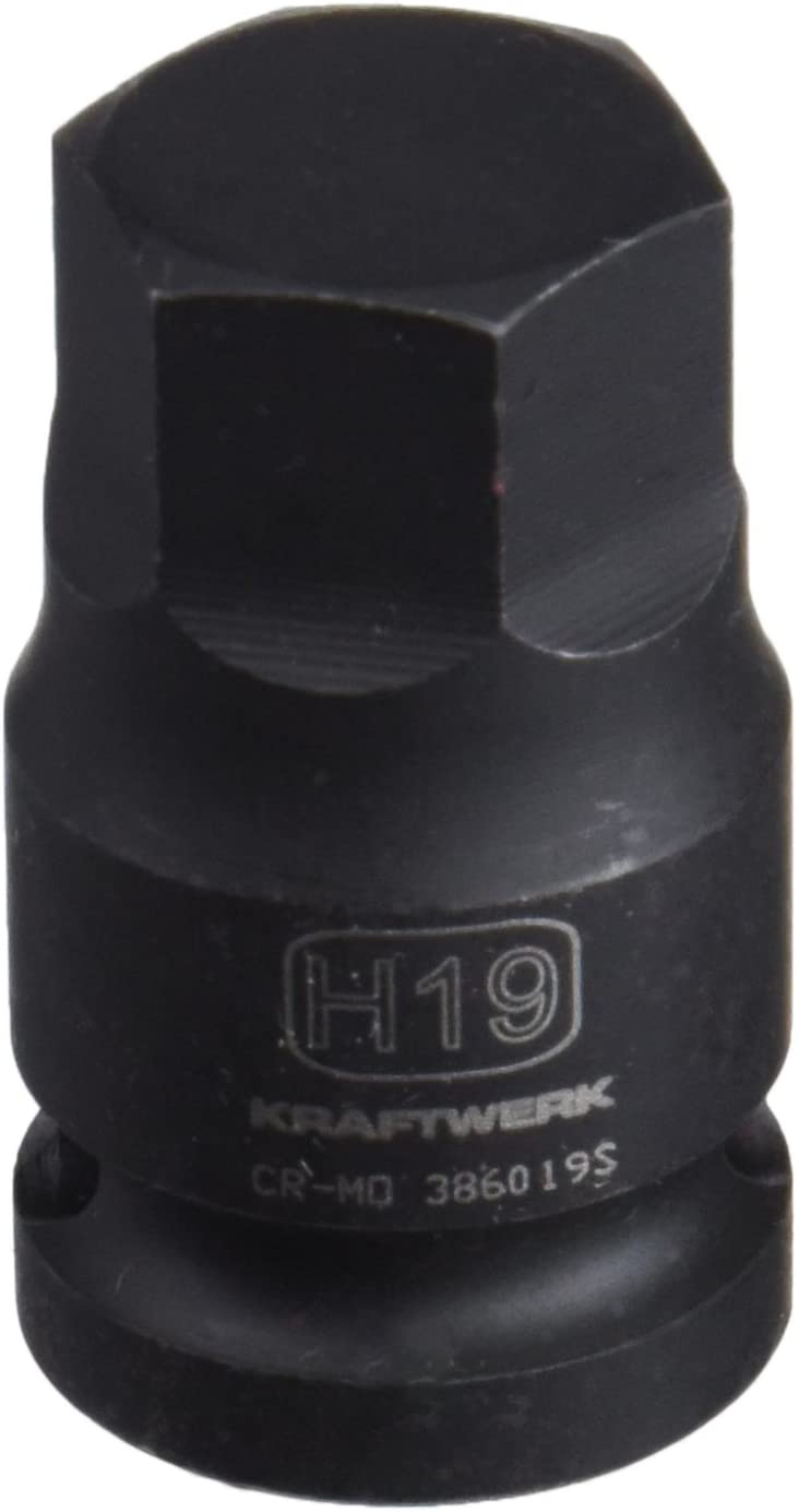 LLAVE DE IMPACTO DE PUNTA HEXAGONAL 19MM 1/2"