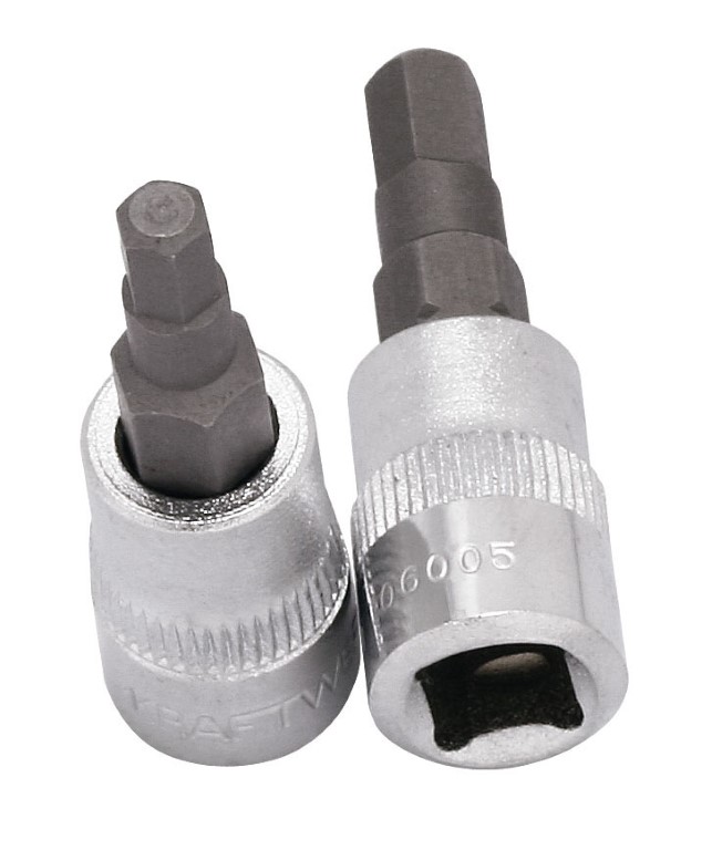 LLAVE DE VASO CON PUNTA SEXUAL. 1/4" 3MM